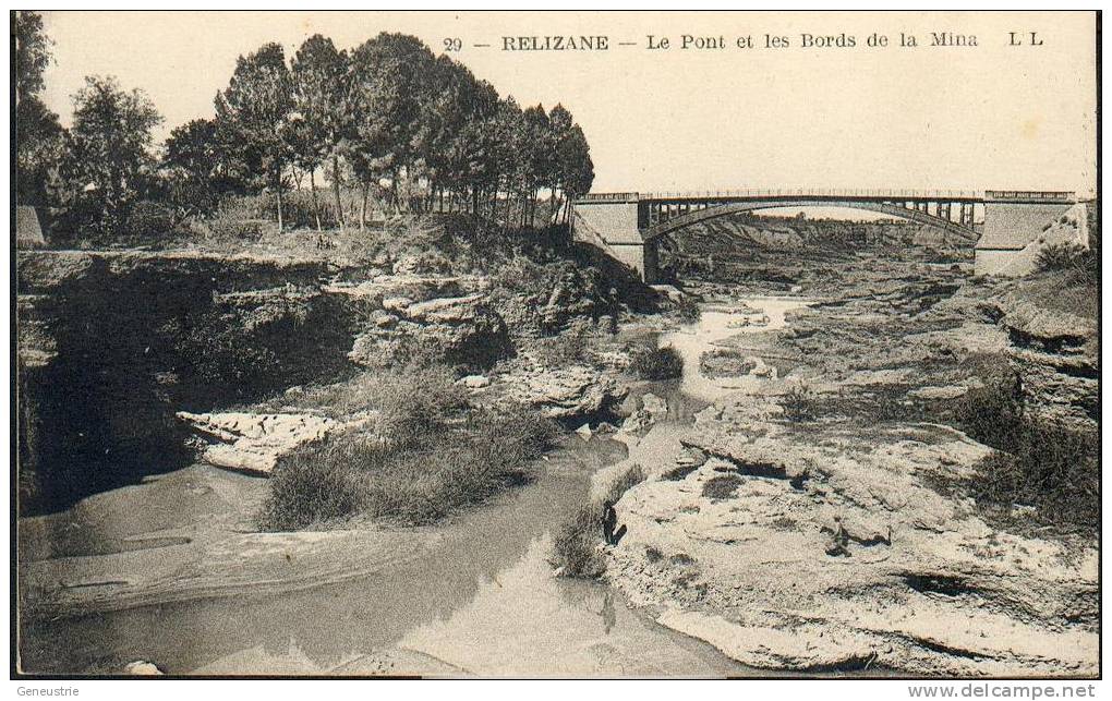 CPA - Relizane - Le Port et les bords de la Mina 
