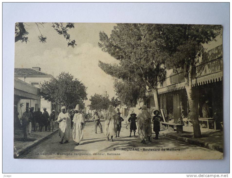 RELIZANE  (Algérie)    Boulevard de  MASCARA  -  Belle animation  XXX