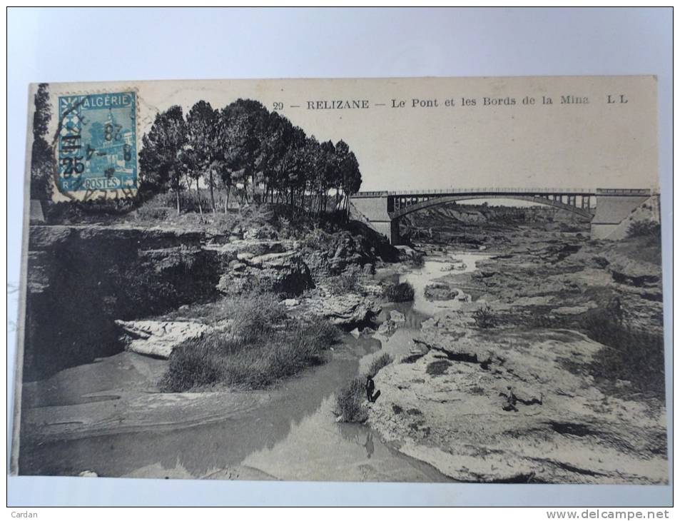 Algérie Relizane le Pont et les bords de la Mina  voy 1928 (IMG115)