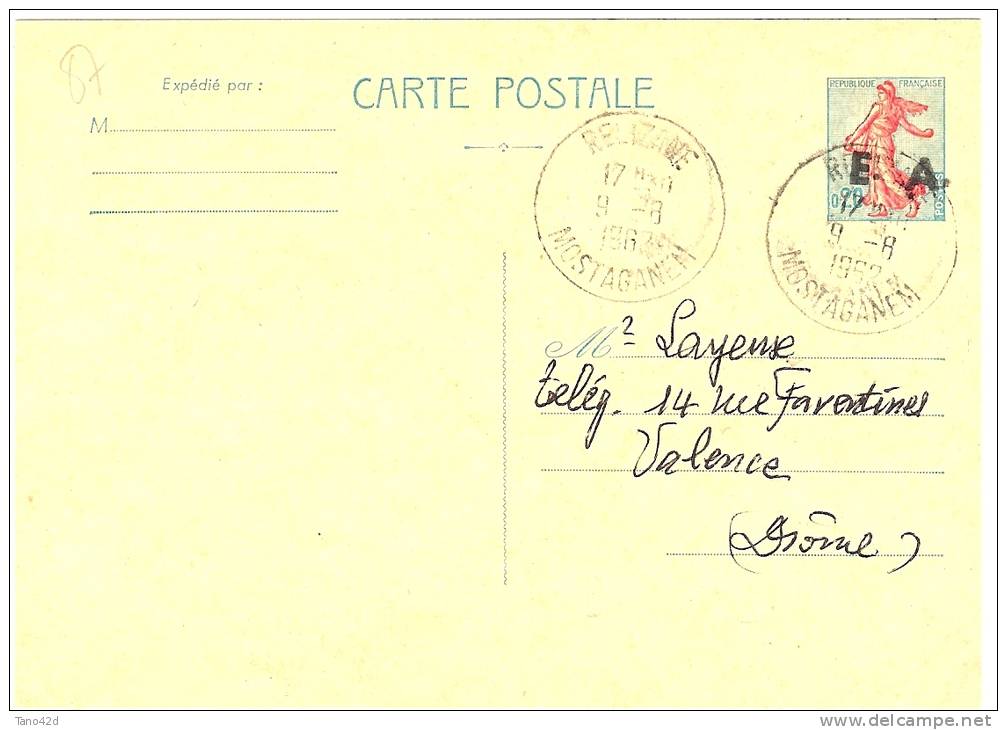 REF LSAU6 - ALGERIE INDEPENDANTE - 2 CP PIEL AVEC ET SANS SURCHARGE 