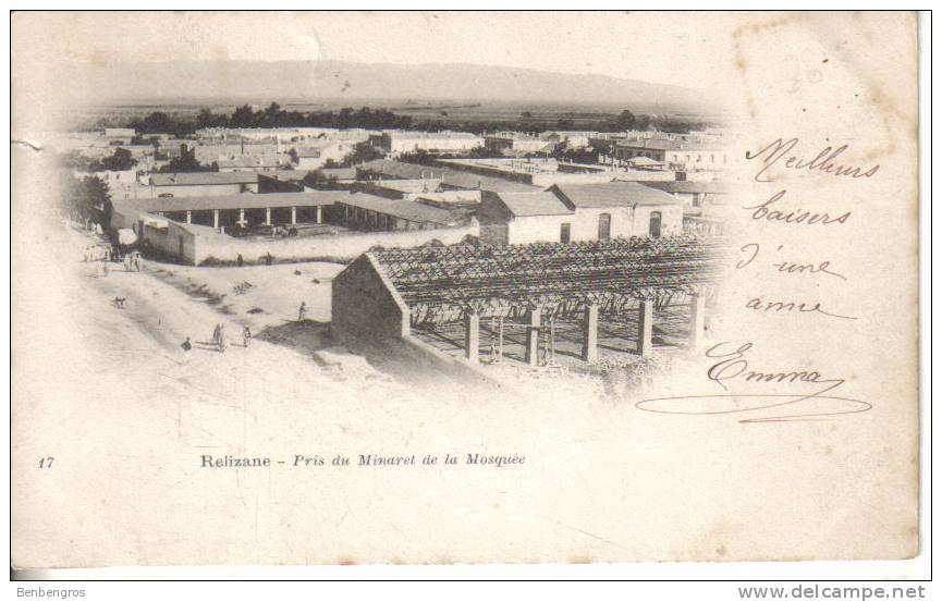 Relizane  pris du minaret de la mosquée