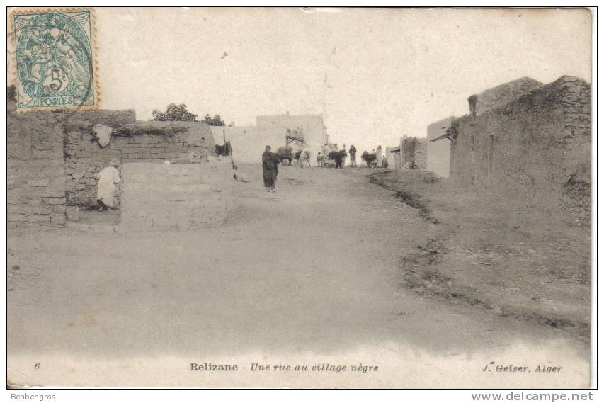 Relizane  Une rue au village nègre