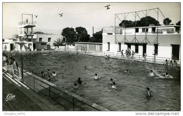 -RELIZANE...LA PISCINE MUNICIPALE....CPSM PETIT FORMAT ANIMEE