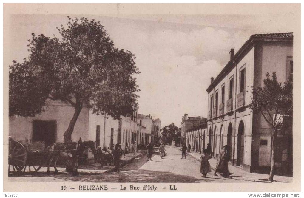CPA ALGERIE RELIZANE LA RUE D'ISLY