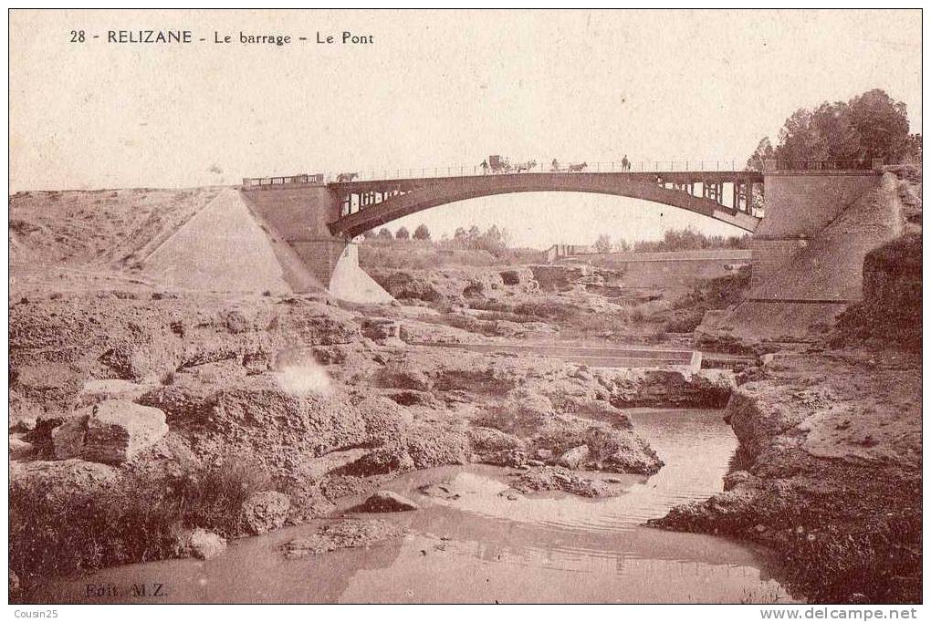 ALGERIE - RELIZANE - Le Barrage - Le Pont