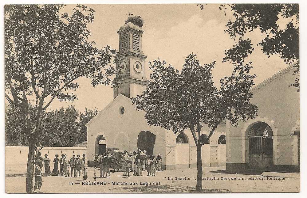 ALGERIE / RELIZANE / MARCHE AUX FLEURS    CP1349