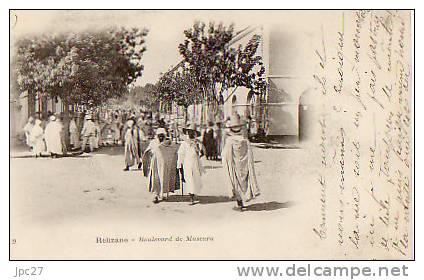 Unique sur DELCAMPE CPA Précurseur  RELIZANE - Boulavard de Mascara