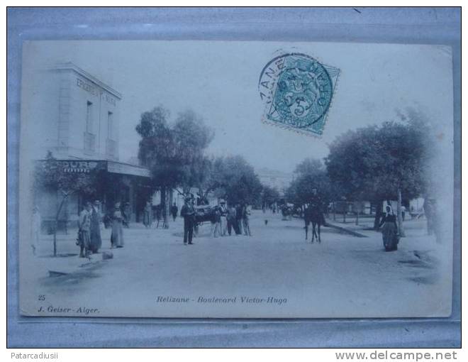 RELIZANE. Boulevard Victor-Hugo
