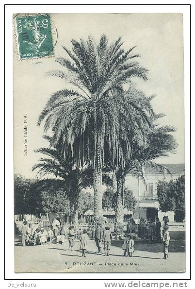 Algérie. Relizane. Place de la Mina. 1910