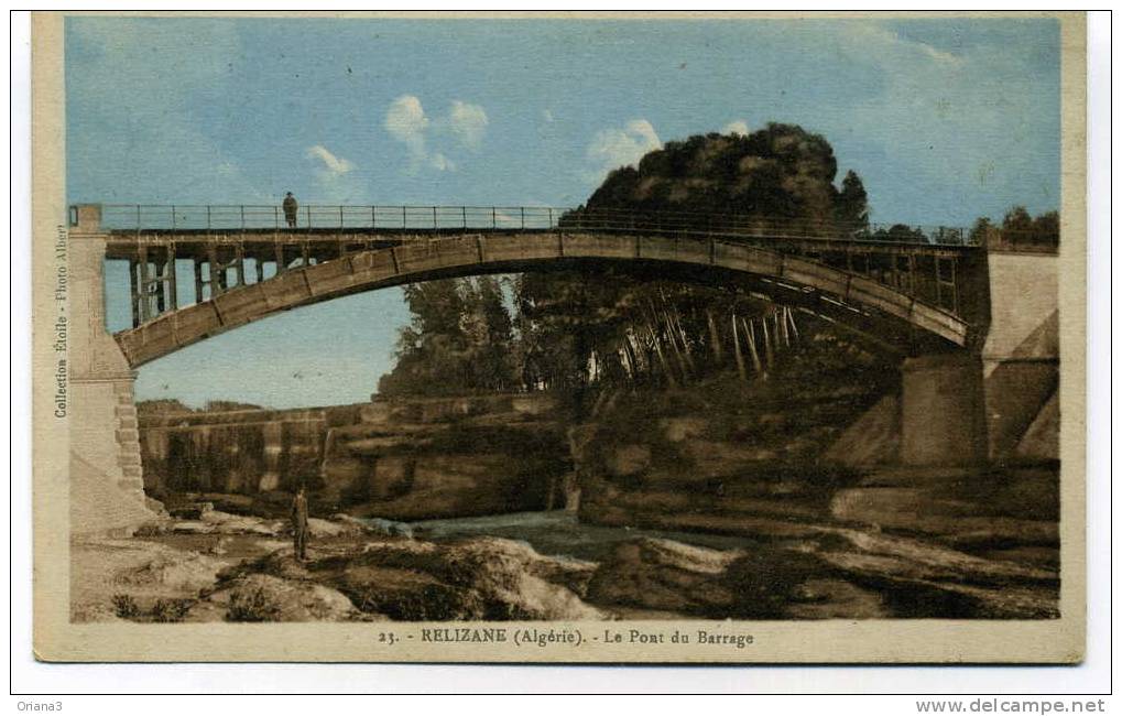 --ALGERIE-- RELIZANE -- LE PONT DU BARRAGE --