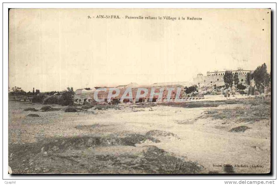 CPA Ain Sefra Passerelle Reliant le Village a la Redoute