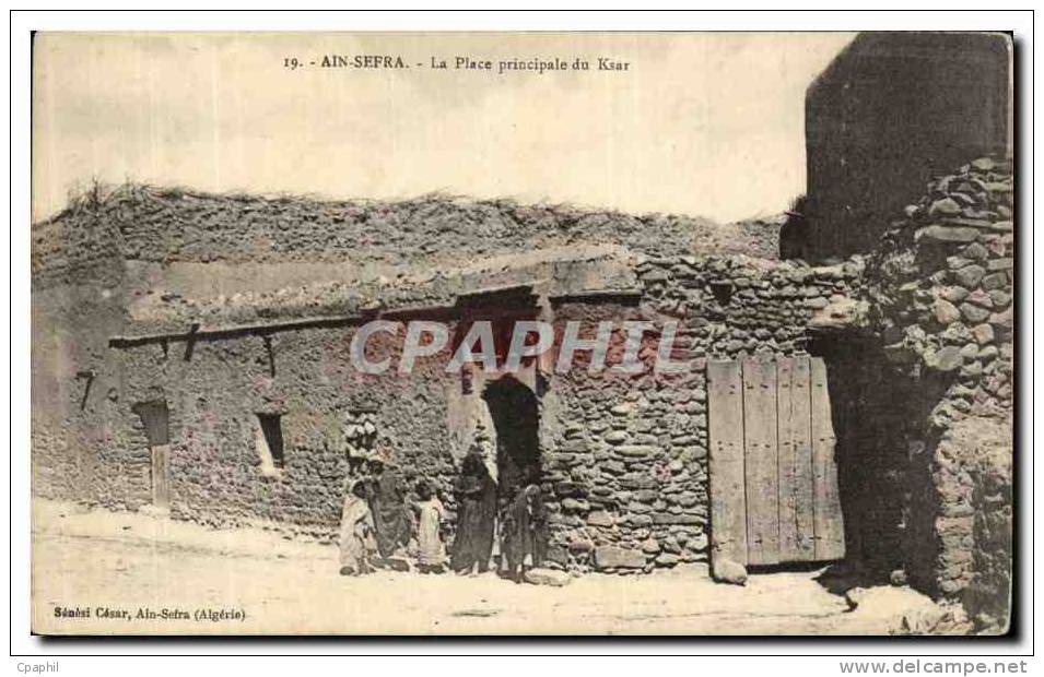 CPA Ain Sefra La place Prinicipale de Ksar