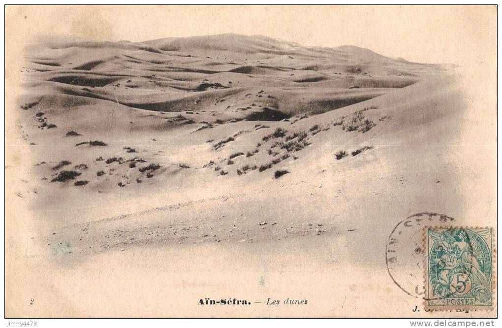 POST CARD CPA  - AÏN SEFRA Algérie - 1906  Les Dunes