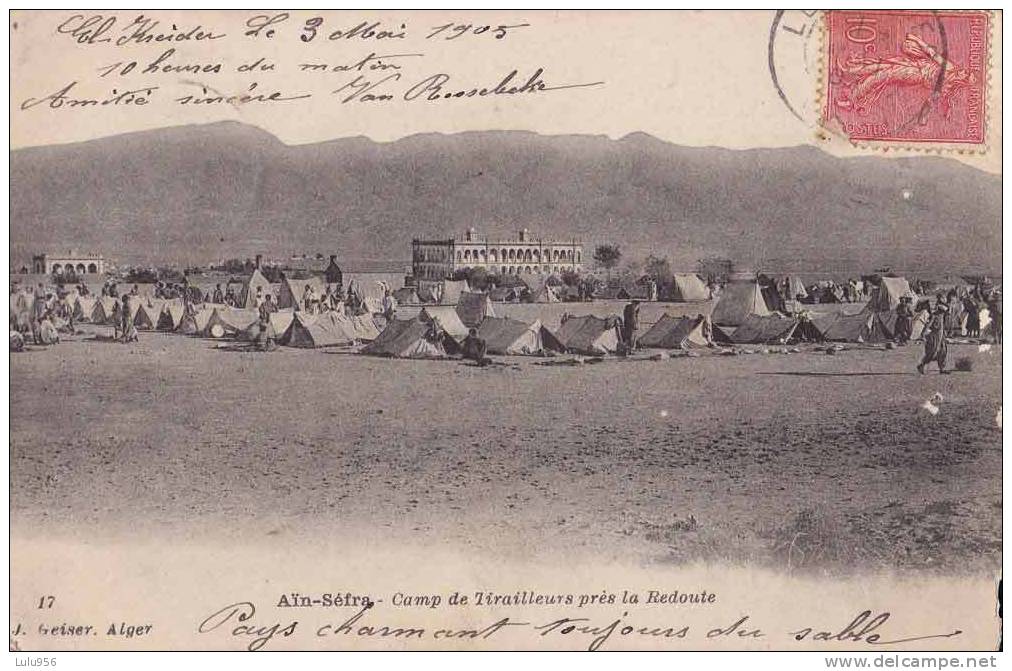 CPA * * AÏN-SEFRA * * Camp de Tirailleurs près la Redoute