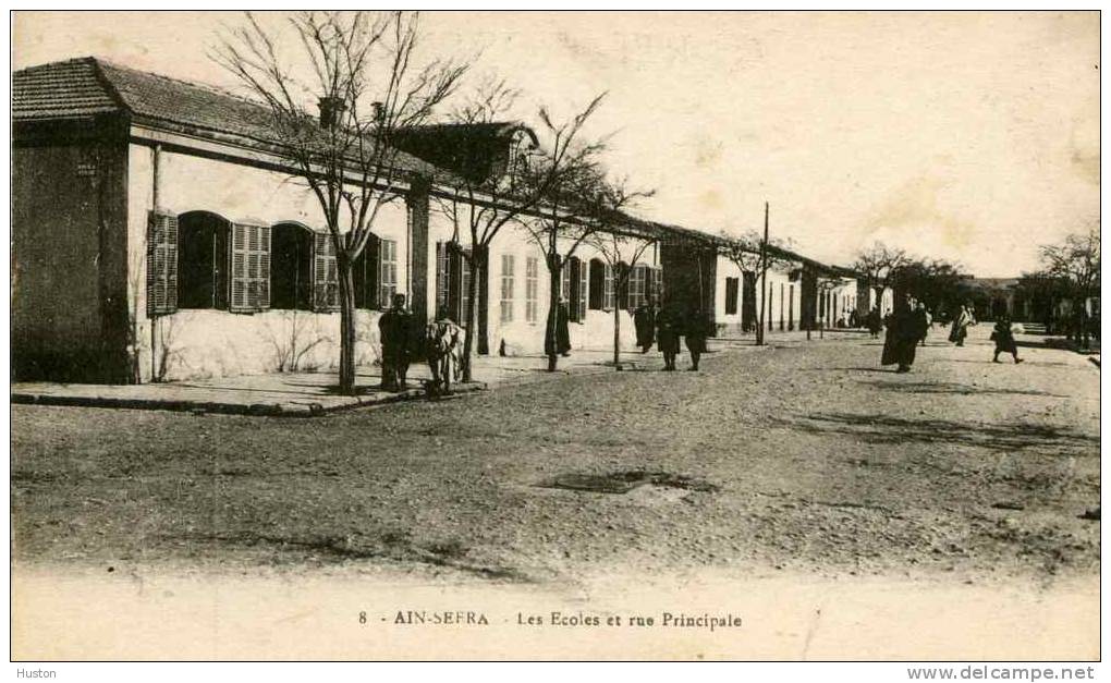 AIN SEFRA - Les écoles et Rue Principale