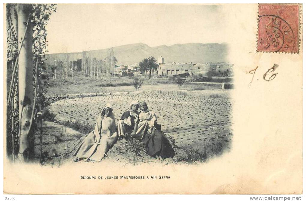 ALGERIE - AIN-SEFRA - GROUPE DE JEUNES MAURESQUES