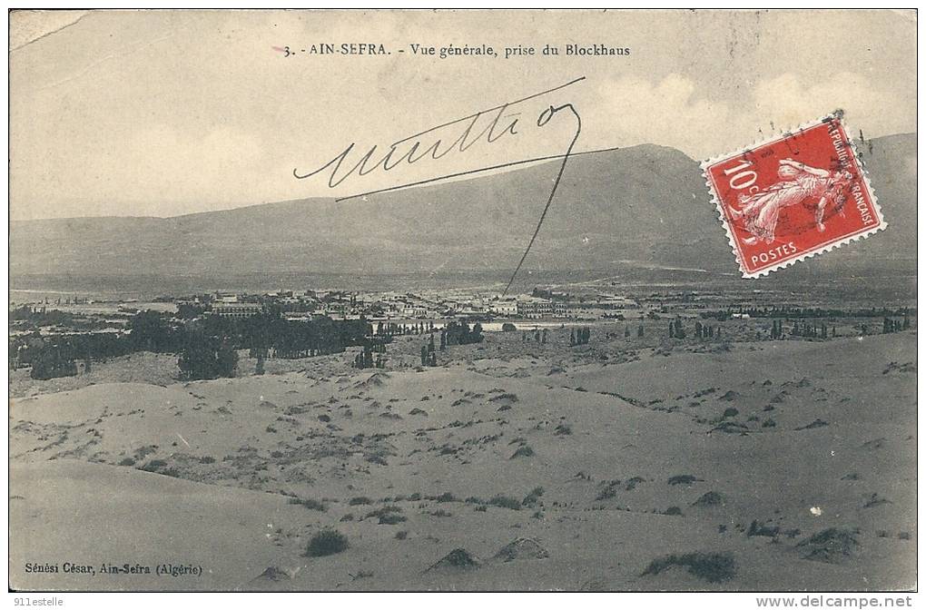 AIN SEFRA - vue générale , prise du BLOCKHAUS