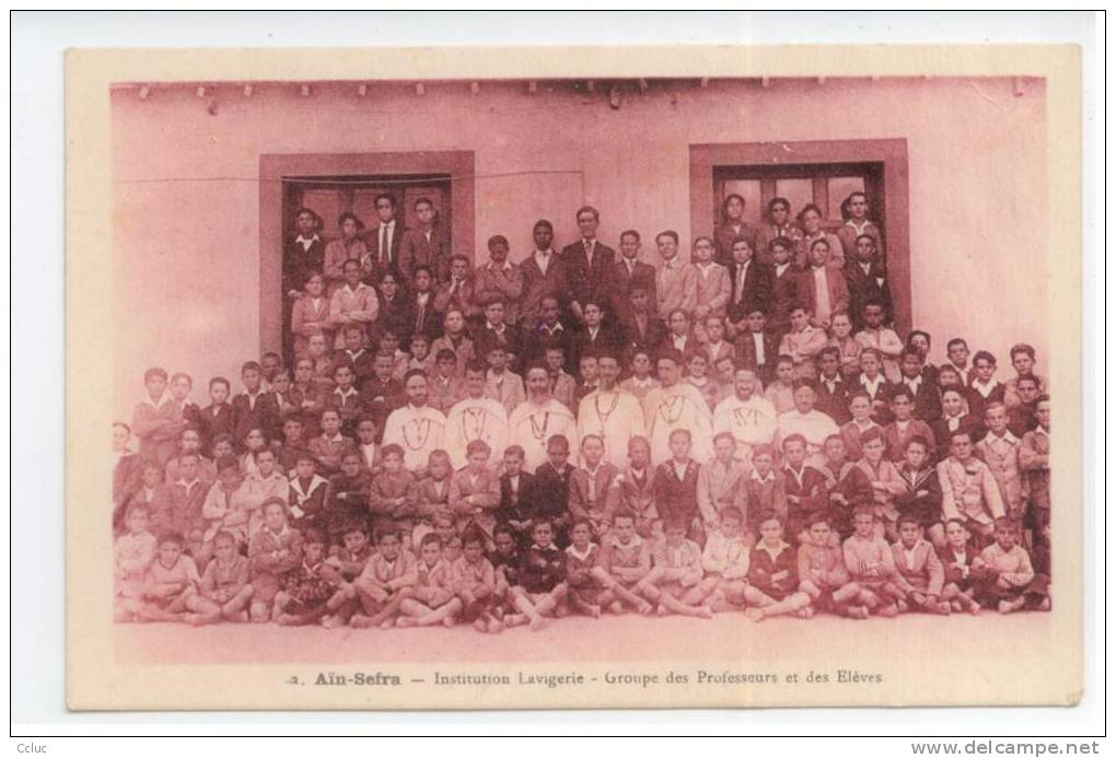 Algérie - AÏN SEFRA - Institution Lavigerie - Groupe des Professeurs et des Eleves