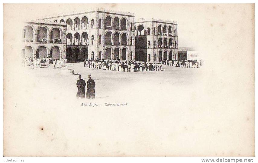 ALGERIE AIN SEFRA CASERNEMENT MILITAIRE TRES ANIMEES.CPA BON ETAT