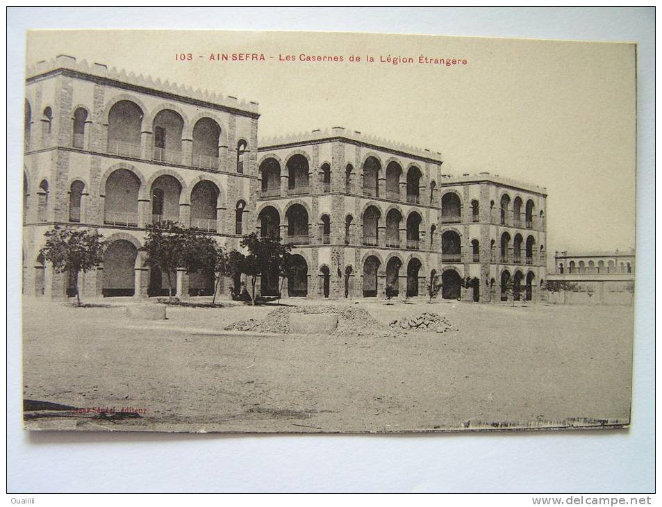 cpa, très belle vue, AIn Sefra, les casernes de la légion étrangère