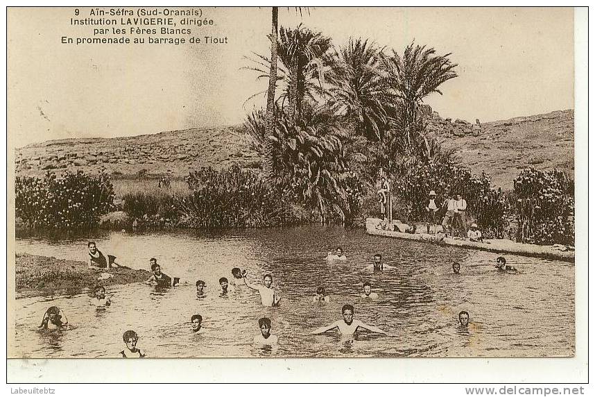 Aïn Séfra ( Sud Oranais ) Institution LAVIGERIE dirigée par les Pères Blancs - En promendade au barrage Tiout