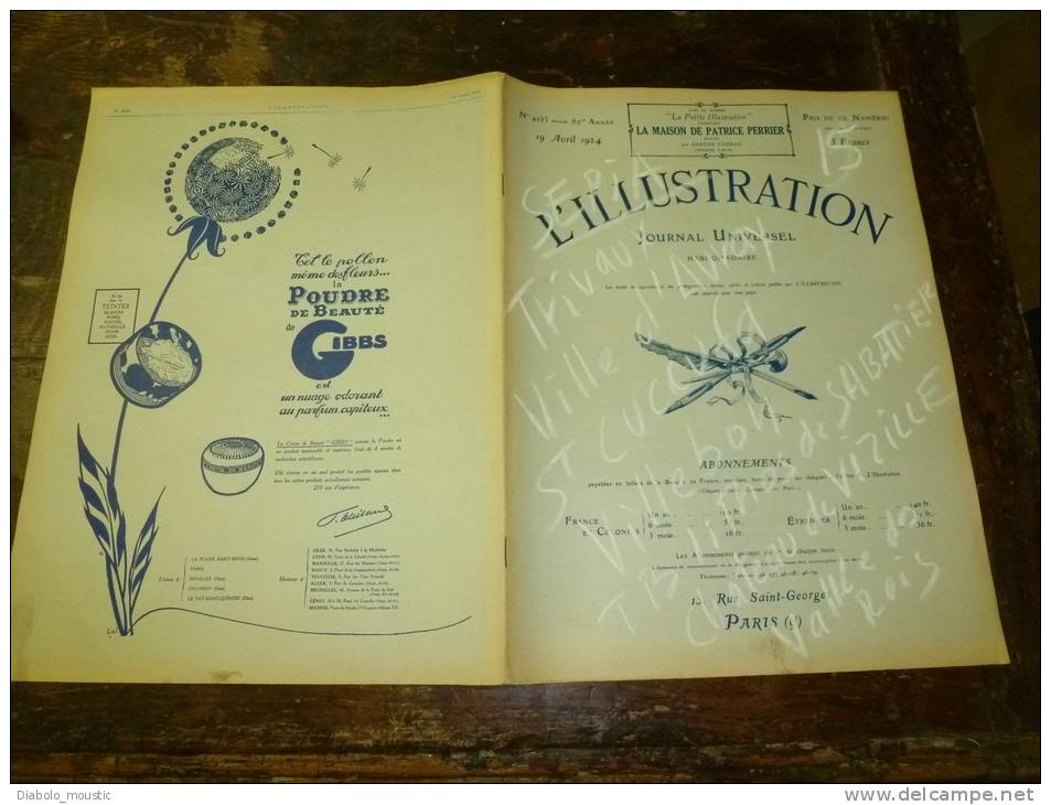 1924  Ville-d´Avray , Villebon ;Touggourt, Timgad et Aïn-Sefra par Sabattier ;La vallée des Rois et des Reines en Egypte