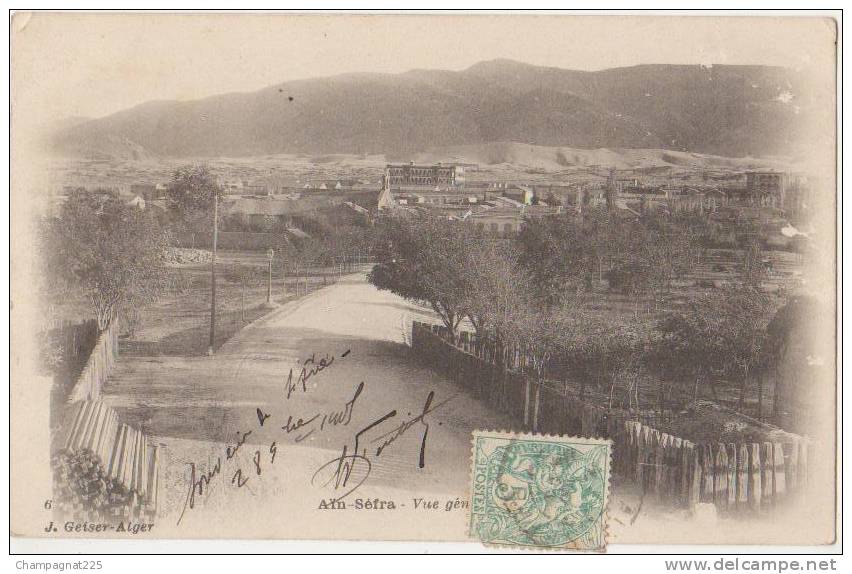 CPA ALGERIE AIN SEFRA Vue Générale Geiser N° 6 1905