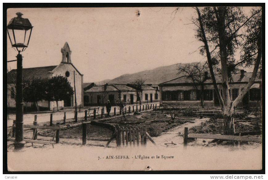 AK Algerien/Algeria/Algerie, Ain Sefra, L'Église et le Square