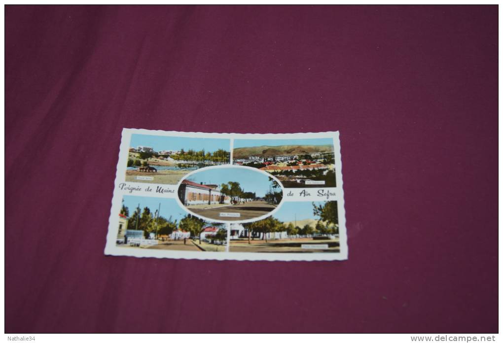 CPM Algérie. Poignée de Mains de Ain Sefra.  Multivues.