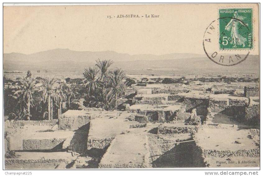 CPA ALGERIE AIN SEFRA Le Fort Ksar 1909