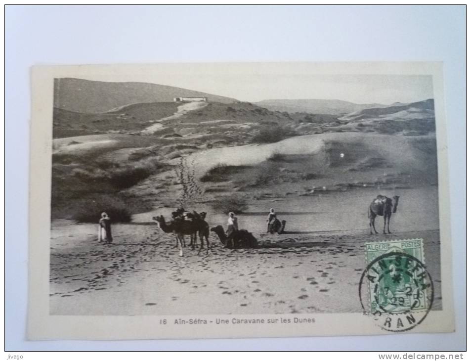 AÏN-SEFRA    Une Caravane sur les  DUNES