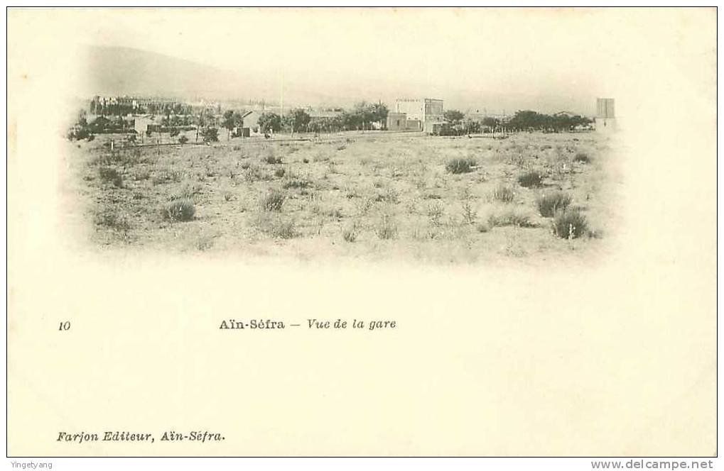 ALGERIE.AIN SEFRA.VUE DE LA GARE
