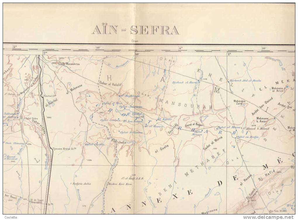 CARTE AFRIQUE AU  1/500 000 Eme Flle N I 30 S E AIN SEFRA