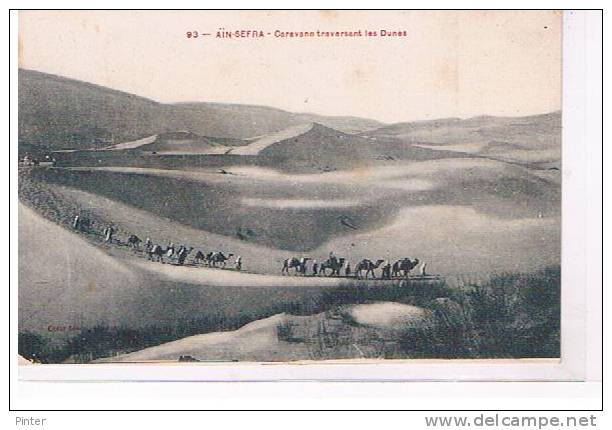 ALGERIE - AIN SEFRA - Caravane traversant les dunes