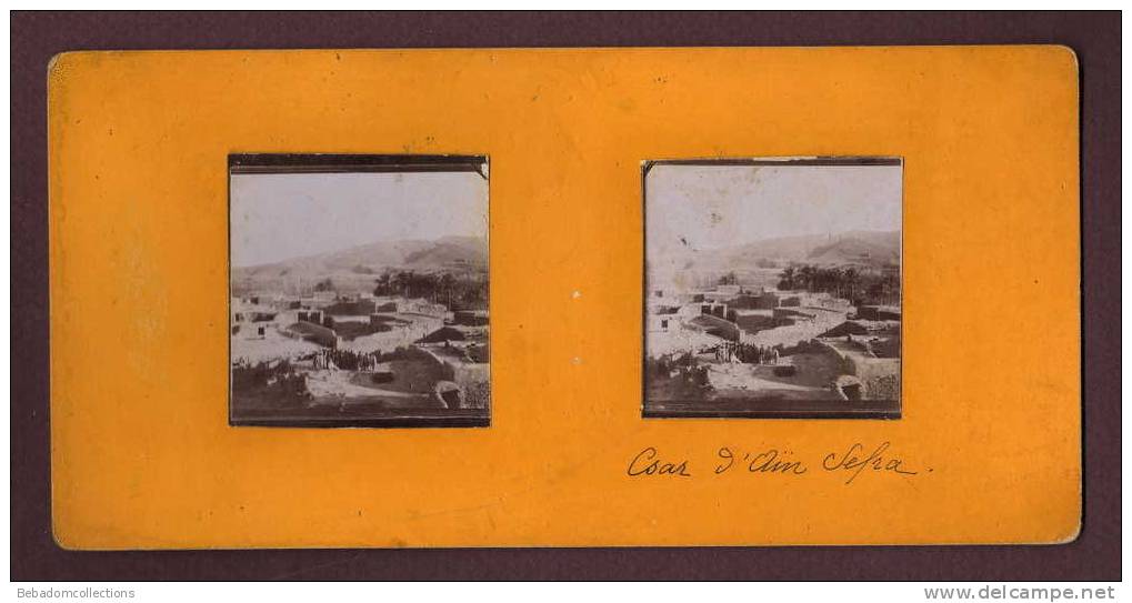 Belle photo stéréo 19eme ALGÉRIE - AIN SEFRA