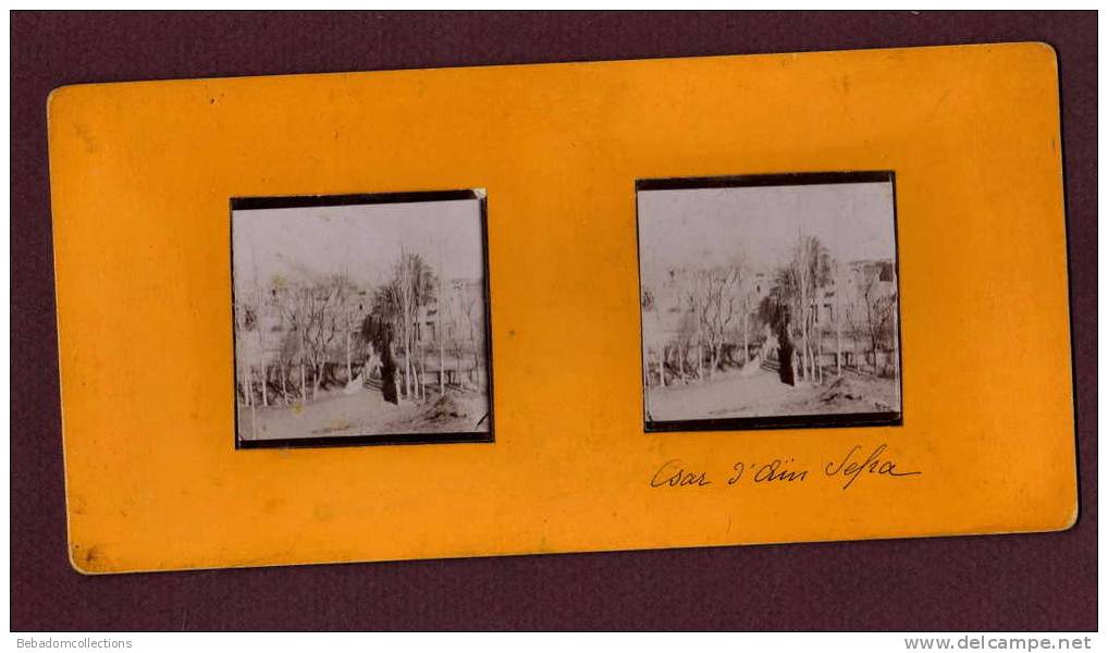 Belle photo stéréo 19eme ALGÉRIE - AIN SEFRA