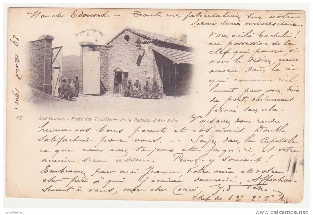 SUD ORANAIS poste des tirailleurs de la redoute d'AIN SEFRA