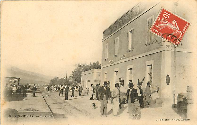 CPA ALGERIE - AIN SEFRA LA GARE