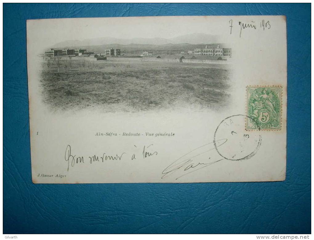 AÏN SEFRA redoute vue générale   DOS SIMPLE  CIRCULEE 1903 L31