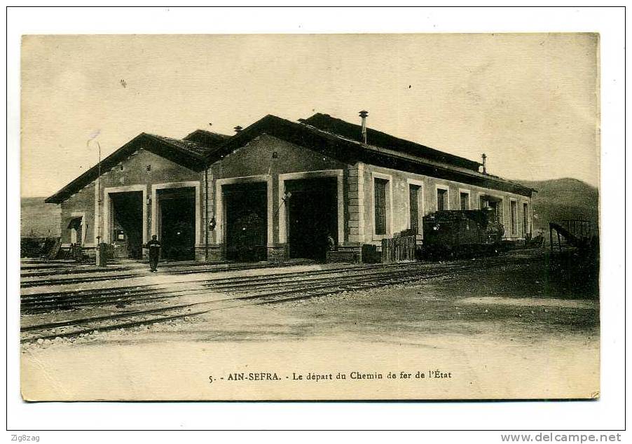 AÏN SEFRA LE DEPART DU CHEMIN DE FER DE L ETAT