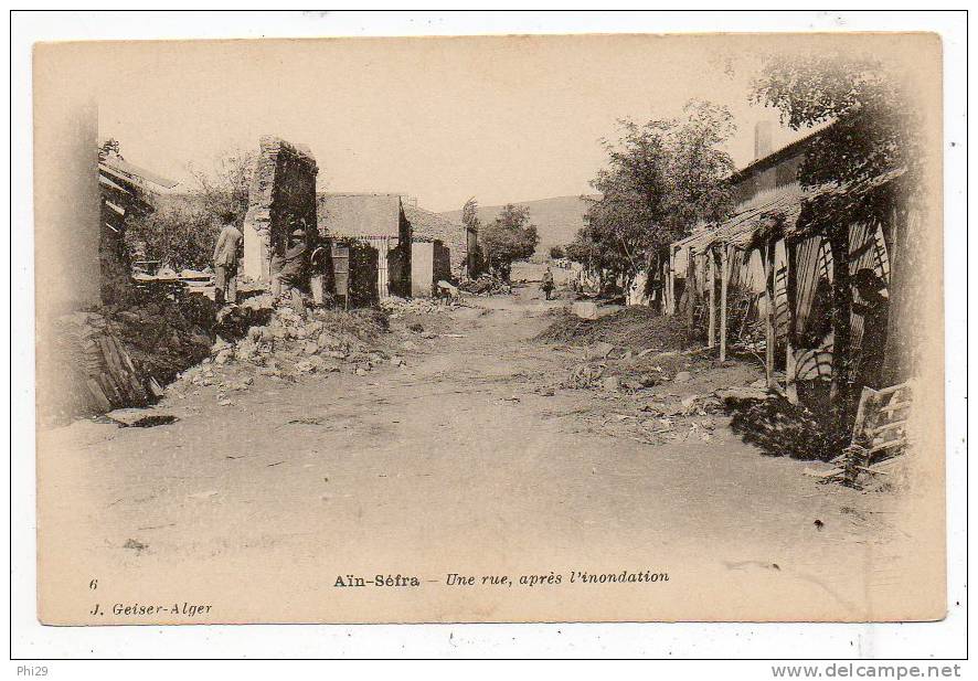 ain séfra  une rue apres l inondation