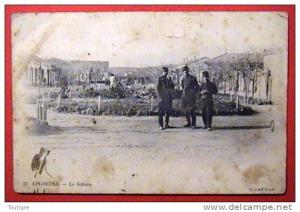 ALGERIE - AIN SEFRA - Le Square ( animée - militaires - voir les 3 photos )