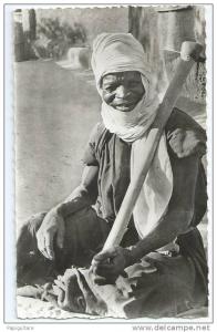 cpsm  bon etat   bel kkeir ,  le  coupeur d'eau    coop scolaire de tamanrasset (territoires oasis) réalisé par jomone
