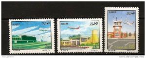 Algérie 1989 n° 946 / 8 ** Avions, Aviation, Aéroports, Tour de controle, Oran, La Senia, Tebessa, Tamanrasset, Parking