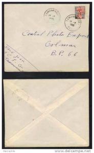 TAMANRASSET OASIS - ALGERIE / 1960 OBLITERATION SUR LETTRE POUR COLMAR (ref 3502)