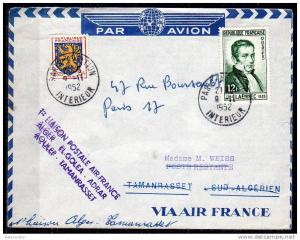 1st flight france to Algeria Tamanrasset Constatinople 1952 (Fr 5)