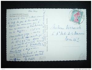 CP TP SEMEUSE 0,20 F OBL. ?-2-1961 TAMANRASSET OASIS