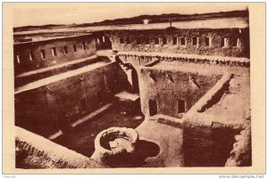 CARTE POSTALE ANCIENNE. ALGERIE. TAMANRASSET-HOGGAR.  FORTIN OU FUT TUE LE PERE DE FOUCAULD.