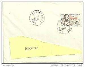 ALGERIE  1961 = TAMANRASSET / OASIS = CACHET ROND CONCORDANT avec timbre français N° 1191 = Ch. de FOUCAULD