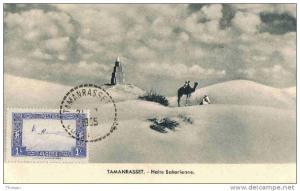 Algérie. Carte maximum halte saharienne Tamanrasset.